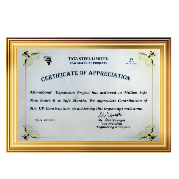 Certificate of Appreciation