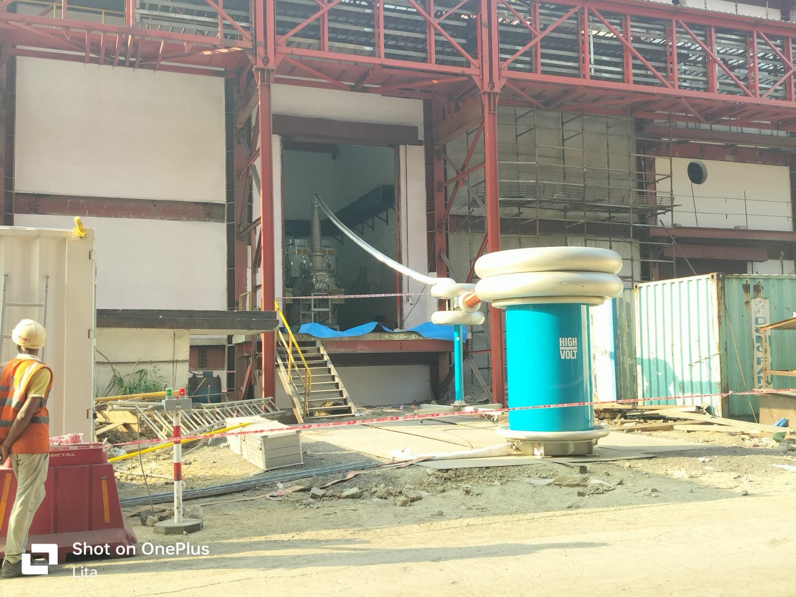 High-Voltage Line Installation